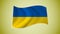 National Flag of Ukraine - Waving National Flag of Ukraine - Ukrainian Flag Illustration