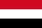 National flag of the Yemen. The main symbol of an independent country. An attribute of the large size of a democratic state