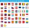 National flags of Europe