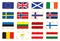 National flags - European set