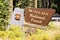 National Forest Sign Boundary Winema Public Use Land