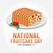 National Fruitcake Day Vector Illustration