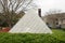 National Gallery of Art Sculpture Garden in winter. Four-Sided Pyramid, concrete blocks and mortar. Washington, D.C., United State