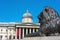 National Gallery London with bronze lion