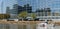 National Gendarmerie boat near European Parliament facade during