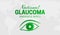National Glaucoma Awareness Month Background Illustration with Eye