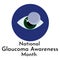 National Glaucoma Awareness Month, design of a postcard or banner about vision protection