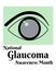 National Glaucoma Awareness Month, vertical poster for a medical event, an important date