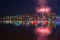 National Harbor Display of Smoke and Fireworks in the Sky at Night