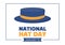 National Hat Day Celebrated Each Year on January 15th with Fedora Hats, Cap, Cloche or Derby in Flat Cartoon Illustration