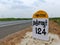 National Highway Milestone Thanjavur 124 km