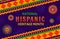 National Hispanic heritage month festival flyer