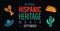 National Hispanic heritage month. Observed in September every year. Vector web banner, poster, card for social media, networks.