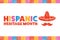 National Hispanic Heritage Month. September 15 to October 15. .Holiday concept. Template for background, banner, card