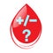 National HIV Testing Day, Blood Donation Day, logo for medical banners to increase public awareness of blood diseases and the