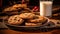National Homemade Cookies Day October 1st celebrating cookies that are made at home. Homemade Cookies on table in home kitchen.