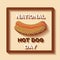 National Hot Dog Day background template