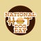 National hot dog day. Vector poster for fast foods design.