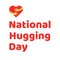 National hugging day poster