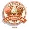 National ice cream day sign and badge