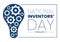 National Inventors Day on February 11 Celebration of Genius Innovation to Honor Creator of Science in Flat Cartoon Illustration