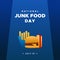 National Junk Food Day Background Design