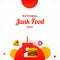 National Junk Food Day Background Design
