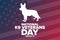 National K9 Veterans Day. March 13. Holiday concept. Template for background, banner, card, poster with text inscription