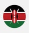 National Kenya flag, official colors and proportion correctly. National Kenya flag. Vector illustration. EPS10. Kenya flag vector