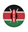 National Kenya flag, official colors and proportion correctly. National Kenya flag. Vector illustration. EPS10. Kenya flag vector