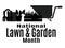 National Lawn and Garden Month, Idea for a poster, banner, flyer or postcard