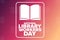 National Library Workers Day. Holiday concept. Template for background, banner, card, poster with text inscription