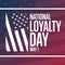 National Loyalty Day. May 1. Holiday concept. Template for background, banner, card, poster with text inscription