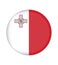 National Malta flag, official colors and proportion correctly. National  Malta flag. Vector illustration. EPS10. Malta flag vector