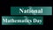National Mathematics Day animated lower third - HD - Alpha