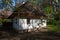 National memorial of famous poet cobzar Taras Shevchenko in Kanev, Cherkassy region. Aged typical peasant clay white homestead 19t