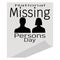 National Missing Persons Day  people silhouettes and text