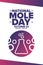 National Mole Day. October 23. Holiday concept. Template for background, banner, card, poster with text inscription