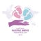 National Multiple Births Awareness Day vector illustration