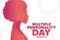 National Multiple Personality Day. March 5. Holiday concept. Template for background, banner, card, poster with text