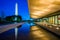 The National Museum of African American History and Culture at night, in Washington, DC
