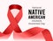 National Native American HIV AIDS Awareness Day. Vector illustration on white