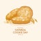 National Oatmeal Cookie Day vector illustration