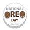 National Oreo Day Sign and Emblem