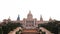 National Palace in Barcelona, Spain. A public palace on Mount Montjuic at the end of the esplanade-avenida of the queen