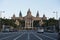 National Palace in Barcelona, Spain. A public palace on Mount Montjuic at the end of the esplanade-avenida of the queen Of Mary-