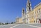 National palace of Mafra. Neighborhood of Lisbon, Portugal. Franciscan monastery. Baroque architecture style. Concept of travel