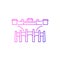 National Palace Museum Gu gong museum outline icon. Taiwan. Isolated vector stock illustration