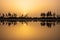 National Park La Langue de Barbarie Senegal Calm Lagoon Sunset Reflection