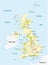 National parks map of the United Kingdom